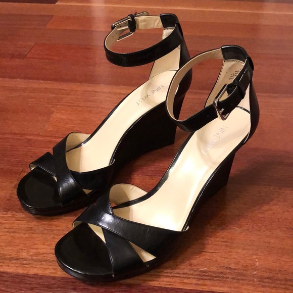 Nine West Shoes - Nine West • Black Patent Wedges